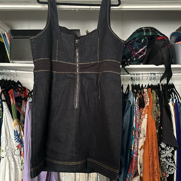 NWT Anthropologie Sleeveless Square Neck Slim Knit Mini Dress - Picture 7 of 9